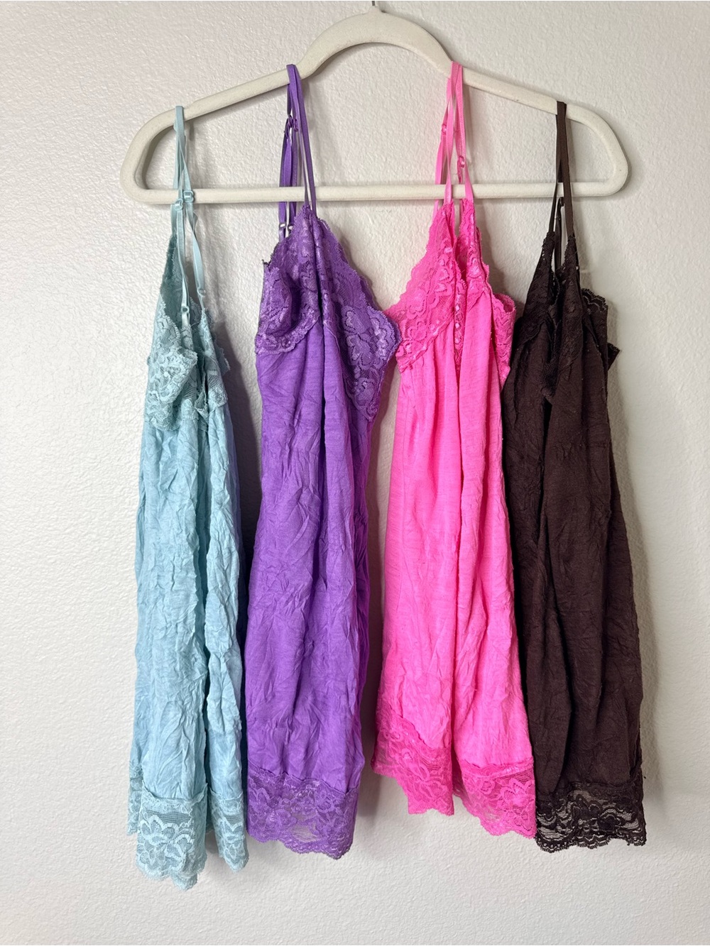 Xhilaration Purple Blue Pink Brown Cami Top Sm- Med Y2K Coquette Romantic Twee